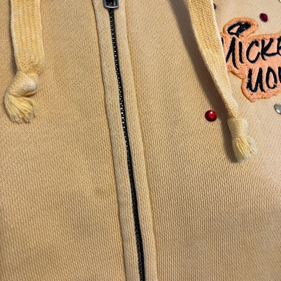 Disney Yellow Hoodie with Zip - Picture 9 of 13